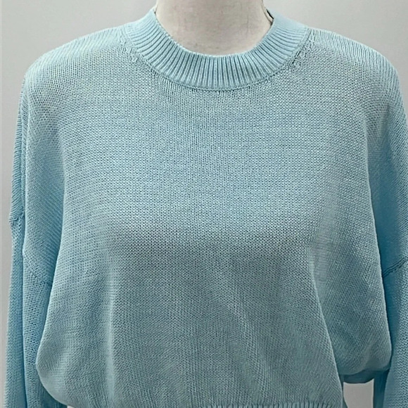 Madewell Loose Knit Crewneck Sweater in Clarity - NEW - Size Small - Picture 4 of 9